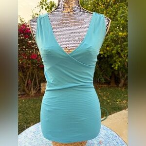 Express Teal Sleeveless Top